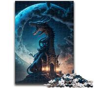 1000 Piece Jigsaw Puzzles for Teenagers Brave Dragon Challenging Game Toys for Is Ideal As A Gift for The Whole Family 26x38cm