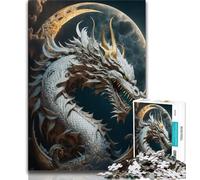 1000 Piece Jigsaw Puzzles for Teenagers Brave Dragon Puzzles for Teenagers,Challenging Game Gifts for Is Ideal As A Gift for The Whole Family 38x26cm