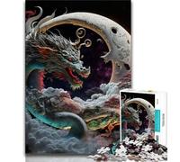 1000 Piece Jigsaw Puzzles for Teenagers Brave Dragon Teenager Puzzles,Quiz Game for Is Ideal As A Gift for The Whole Family (size 75x50cm)