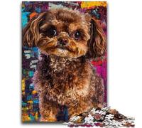 1000 Piece Jigsaw Puzzles for Teenagers Brown Maltese Dog Adult Puzzles,Brain Intelligence Challenge Addictive Toys for Home Decoration (50x75cm)