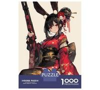 1000 Piece Jigsaw Puzzles for Teenagers Bunny Geisha Gunner Jigsaw for Adults Hands-on Game Pattern Assembly for Birthday, Chrismas 52x38cm/1000pcs