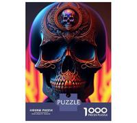1000 Piece Jigsaw Puzzles for Teenagers Burn Skull Jigsaw for Adults DIY Toys Pattern Assembly Help The Brain Exercise 70x50cm/1000pcs