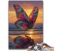 1000 Piece Jigsaw Puzzles for Teenagers Butterfly Teenager Jigsaw,Family Activity Fun at Home Activities, Birthday Present,Travel Gifts (75x50cm)