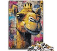 1000 Piece Jigsaw Puzzles for Teenagers Camel Art Learning Educational Toys Unique Home Decor And Gifts for 14+ 50x75cm