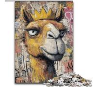 1000 Piece Jigsaw Puzzles for Teenagers Camel Art, Stress Reliever Difficult Challenge Secret Santa Gifts for Age 14 Years Up (Size 50x75cm)