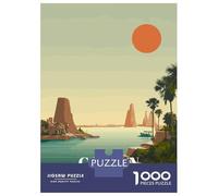 1000 Piece Jigsaw Puzzles for Teenagers Cancun Mexico Vintage Travel Puzzle for Adults Relax Games Perfect Decoration Deal As Gifts for The Whole Family 70x50cm/1000pcs