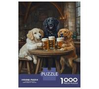 1000 Piece Jigsaw Puzzles for Teenagers Canine Brew Session Puzzle for Adults Relax Games Perfect Decoration Deal As Gifts for The Whole Family 70x50cm/1000pcs