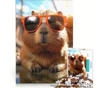 1000 Piece Jigsaw Puzzles for Teenagers Capybara Happy Be Capy, Toy Wall Decor, Train Your Brain And Hands, Great Gift for Gaming 38x52cm