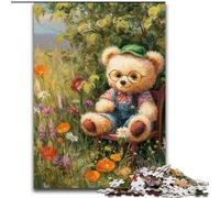 1000 Piece Jigsaw Puzzles for Teenagers Cartoon Teddy Bear, Stress Relief Toys Unique Birthday And Gifts for Ages 14+ (Size 26x38cm)