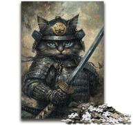 1000 Piece Jigsaw Puzzles for Teenagers Cat Ninja 1000 Piece Jigsaw,Interesting Stress Reduction Parent-child Interaction (75x50cm)