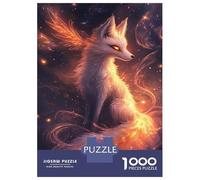 1000 Piece Jigsaw Puzzles for Teenagers Celestial Fox Glow-2 Teenager Puzzles Brain Teaser Game But Fun And Humorous Unique Birthday And Gifts 38x26cm/1000pcs