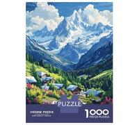 1000 Piece Jigsaw Puzzles for Teenagers Chamonix Mountain Village Adult Puzzles DIY Toys Stress Reliever Deal As Gifts for The Whole Family 70x50cm/1000pcs