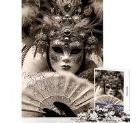 1000 Piece Jigsaw Puzzles for Teenagers Charming Venice Educational Toy Great Gift Brain Teaser Game Artists Collection, Fine Art Size 50x75cm