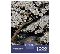 1000 Piece Jigsaw Puzzles for Teenagers Cherry Blossoms by River Teenager Puzzles Relaxing Games Hand Speed Race Help The Brain Exercise 38x26cm/1000pcs