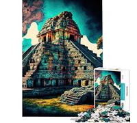 1000 Piece Jigsaw Puzzles for Teenagers Chichen Itza Jigsaw Puzzle Family Games For Family Fun Deal As Gifts for The Whole Family (Size 38x26cm)