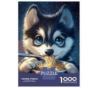 1000 Piece Jigsaw Puzzles for Teenagers Chopsticks & Noodles Husky's Night Feast -1 Puzzle for Adults Relax Games Perfect Decoration Deal As Gifts for The Whole Family 70x50cm/1000pcs
