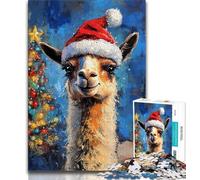 1000 Piece Jigsaw Puzzles for Teenagers Christmas Alpaca Puzzles,Educational Games Home Decoration Unique Home Decor And Gifts 26x38cm