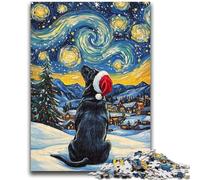 1000 Piece Jigsaw Puzzles for Teenagers Christmas Labrador Jigsaw,for Educational Game Challenge Toy Birthday Present, Gifts, Wall Art (75x50cm)