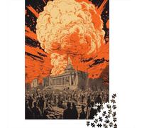 1000 Piece Jigsaw Puzzles for Teenagers City in Flames Crisis Mode Activated Jigsaw for Adults DIY Toys Pattern Assembly Help The Brain Exercise 52x38cm/1000pcs