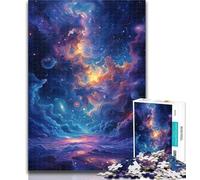 1000 Piece Jigsaw Puzzles for Teenagers Clouds in The Cosmos Adult Puzzles,Stress Reliever Staycation Kill Time Enhance Love between Couples 50x75cm