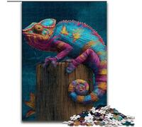 1000 Piece Jigsaw Puzzles for Teenagers Color Chameleon, Learning Educational Is Ideal As A Gift for The Whole Family (Size 26x38cm)