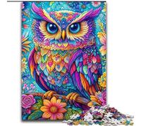1000 Piece Jigsaw Puzzles for Teenagers Color Owl, Learning Educational for Is Ideal As A Gift for The Whole Family (Size 26x38cm)