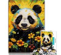 1000 Piece Jigsaw Puzzles for Teenagers Colorful Animal Panda,Challenging To Complete But Fun And Humorous Birthday Present,Gifts,Wall Art (38x26cm)