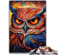 1000 Piece Jigsaw Puzzles for Teenagers Colorful Art Owl Adult Puzzles,Stress Reliever Difficult Challenge Unique Home Decor And Gifts (50x75cm)