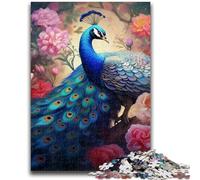1000 Piece Jigsaw Puzzles for Teenagers Colorful Art Peacock 1000 Piece Puzzle,Challenging Family Activity Games DIY Toy for Home Wall Decor Gifts (26x38cm)