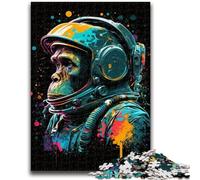 1000 Piece Jigsaw Puzzles for Teenagers Colorful Astronaut Monkey Artistic Wall Decor & Birthday Gift Idea for Friends, Home Office 50x75cm