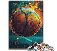 1000 Piece Jigsaw Puzzles for Teenagers Colorful Basketball Adult Puzzles,Challenging Game Toys Wall Decoration Unique Birthday And Xmas Gifts (50x75cm)