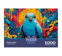 1000 Piece Jigsaw Puzzles for Teenagers Colorful Graffiti Art with Bird Puzzle for Adults Hands-on Game Wall Decoration Unique Birthday And Gifts 38x26cm/1000pcs