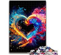 1000 Piece Jigsaw Puzzles for Teenagers Colorful Heart Challenging Game Toys for Is Ideal As A Gift for The Whole Family 26x38cm