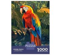 1000 Piece Jigsaw Puzzles for Teenagers Colorful Macaw in Tropical Setting Puzzle for Adults Relax Games Perfect Decoration Deal As Gifts for The Whole Family 70x50cm/1000pcs