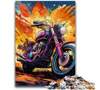 1000 Piece Jigsaw Puzzles for Teenagers Colorful Motorcycle 1000 Piece Puzzle,Challenging Family Activity Games DIY Toy for Home Wall Decor Gifts (26x38cm)