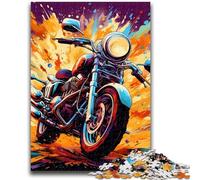 1000 Piece Jigsaw Puzzles for Teenagers Colorful Motorcycle Adult Puzzles,Stress Reliever Difficult Challenge Unique Home Decor And Gifts (26x38cm)