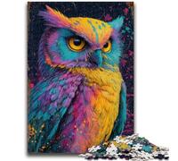 1000 Piece Jigsaw Puzzles for Teenagers Colorful Owl Challenging Game Toys Deal As Gifts for The Whole Family for Ages 14+ 26x38cm