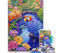 1000 Piece Jigsaw Puzzles for Teenagers Colorful Parrot, Brain Teaser Game,for Is Ideal As A Gift for The Whole Family for And 14 Years Old 38x26cm