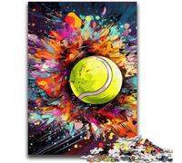 1000 Piece Jigsaw Puzzles for Teenagers Colorful Tennis Adult Puzzles,Stress Reliever Difficult Challenge Unique Home Decor And Gifts (26x38cm)