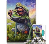 1000 Piece Jigsaw Puzzles for Teenagers Colorful Tree Frogs,Help The Brain Exercise Addictive Toys to Cultivate Patience Artists Collection,Fine Art (75x50cm)