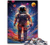 1000 Piece Jigsaw Puzzles for Teenagers Colourful Astronaut 1000 Pieces for Adults,Classic Educational Games Beautiful Decoration (75x50cm)