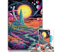 1000 Piece Jigsaw Puzzles for Teenagers Colourful Astronaut Adult Jigsaw,Quiz Game Wall Decoration Unique Birthday And Xmas Gifts (size 75x50cm)
