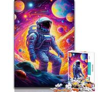 1000 Piece Jigsaw Puzzles for Teenagers Colourful Astronaut,Help The Brain Exercise Addictive Toys to Cultivate Patience Artists Collection,Fine Art (75x50cm)
