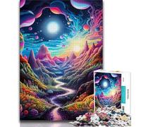 1000 Piece Jigsaw Puzzles for Teenagers Colourful Astronaut Teenager Puzzles,Quiz Game for Is Ideal As A Gift for The Whole Family (size 75x50cm)