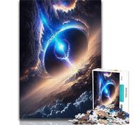 1000 Piece Jigsaw Puzzles for Teenagers Colourful Fantasy Cosmic Black Hole Teenager Jigsaw,Challenging Game for Is Ideal As A Gift for The Whole Family (size 38x26cm)