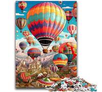 1000 Piece Jigsaw Puzzles for Teenagers Colourful Hot Air Balloons Teenager Jigsaw,Relax Games Is Ideal As A Gift for The Whole Family (75x50cm)