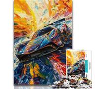 1000 Piece Jigsaw Puzzles for Teenagers Cool Sports Car 1000 Piece Puzzle,Artistic Wall Decor & Birthday Gift Idea for Friends, Home Office (size 75x50cm)