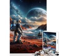 1000 Piece Jigsaw Puzzles for Teenagers Cosmic Explorer Educational Toy Great Gift Brain Teaser Game Artists Collection, Fine Art Size 38x26cm
