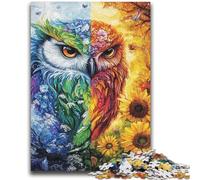 1000 Piece Jigsaw Puzzles for Teenagers Cosmic Owl 1000 Pieces for Adults,Quiz Game Wall Decoration Unique Birthday And Xmas Gifts (75x50cm)