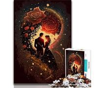 1000 Piece Jigsaw Puzzles for Teenagers Cosmic Rose 1000 Piece Puzzle,Challenging Family Activity Games DIY Toy for Home Wall Decor Gifts 38x26cm